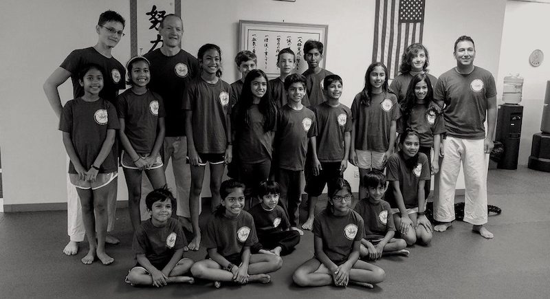 kids' karate team